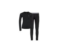 Ensemble pull bas odlo merino 200 set noir femme