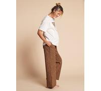 Ensemble pyjama 2 pièces léopard grossesse et allaitement taupe 34/36