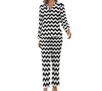 Ensemble Pyjama 2 pièces pour Femme Black Lodge Twin Peaks, Haut à Manches Longues et Pantalon