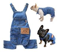 Ensemble Pyjama en Jean pour Chien et Chat de Petite et Moyenne Taille (Bleu, Taille XXL)