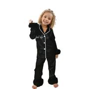 Ensemble Pyjama Enfant Deux pièces Manches Longues Shirt Pantalon imprimé Adorable décontracté Confortable Tenue de Sommeil Maison
