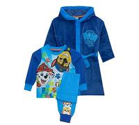 Ensemble Pyjama et Robe de Chambre a Pat' Patrouille | Rubble, Marshall, Chase Peignoir Garcon | Peignoir et Pyjama Garcon | Bleu 7-8 Ans