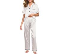 Ensemble Pyjama Femme Été Chemise Manches Courtes Et Pantalon