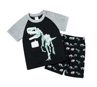 Ensemble Pyjama Kawaii d'été pour Enfants T-Shirt et Short Manche Courte Top vêtements Manches Courtes en Coton Biologique Doux 2 Pièces Vêtement Petite Fille té