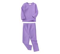 Ensemble Pyjama Manches Longues Pantalon bébé garçon Fille vêtement Nuit Tout-Petits Tenue Enfant Confortable Doux Quotidien (Purple, 9-12 Months)