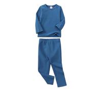 Ensemble Pyjama Manches Longues Pantalon bébé garçon Fille vêtement Nuit Tout-Petits Tenue Enfant Confortable Doux Quotidien (Navy, 7-8 Years)