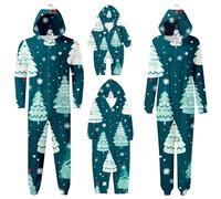 Ensemble Pyjama Noël Famille Manche Longue Vêtement Père-Mère Garçon Fille du Nouveau-né Bébé-Nouvel an Pyjamas Automne Hiver Costume Femme
