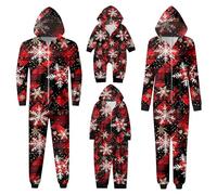 Ensemble Pyjama Noël Famille Manche Longue Vêtement Père-Mère Garçon Fille du Nouveau-né Bébé-Nouvel an Pyjamas Automne Hiver Costume Femme