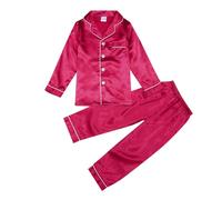 Ensemble Pyjama pour Garçon Loungewear décontracté Tenue T Shirt Tops et Pjs Shorts Doux Respirant 2 Pieces Classique Vêtement d'intérieur Maison Enfants 8-18 Ans
