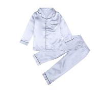 Ensemble Pyjama pour Garçon Loungewear décontracté Tenue T Shirt Tops et Pjs Shorts Doux Respirant 2 Pieces Classique Vêtement d'intérieur Maison Enfants 8-18 Ans