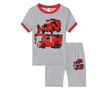 Ensemble Pyjama pour Garçon té Loungwear Shirt Tops et Pjs Shorts Coton Biologique Doux Enfant Fille Ado de vêtements Nuit Four Seasons Enfants