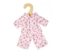 Ensemble pyjama pour poupée - BIGJIGS - pyjama de jour - pour poupées ~25 cm - rose cerises & cœurs - chemise à boutons et pantalon