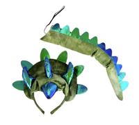Ensemble queue et bandeau de tricératops pour enfants, costume de dinosaure | Triceratops Accessoires de performance théâtrale pour garçons et filles - Pour fêtes sur le thème du carnaval