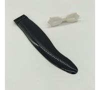 Ensemble queue noire et nœud papillon blanc pour grand kit horloge chat