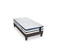 Ensemble Quintessence 80x200 cm + sommier - Mousse HD mémoire - Ep. 30 cm - Gris anthracite