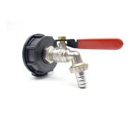 Ensemble raccord S60x6 et robinet de jardin en laiton pour cuve IBC-