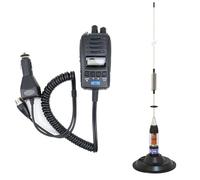 Ensemble Radio CB TTi TCB-H100 12V/24V, Roger Beep et antenne CB PNI ML70 avec Aimant Inclus