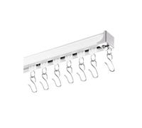 Ensemble Rail Rideau Plafond 360cm Système Coulissant Séparateur Salon Chambre Blanc