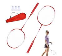 Ensemble Raquettes Badminton - Portables pour 2 Joueurs | Kit Badminton Intérieur - Équipement Sportif Adulte Adolescents Accessoire Match Jeu Loisirs Activité Physique