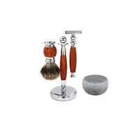 Ensemble rasoir et brosse de luxe avec porte-brosse de luxe et bol de savon pour homme