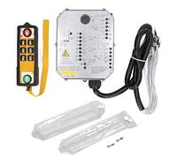 Ensemble récepteur de contrôleur de Grue électrique à poignée Unique, télécommande de Grue Industrielle avec lumière AC pour équipement de Machines industrielles (380V)