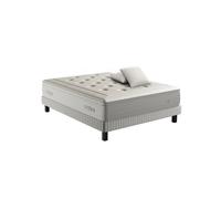 Ensemble REFLEXION 140X190 - SIMMONS - matelas H33 ressort ensachés, ferme, sommier + 2 OREILLERS
