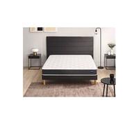 Ensemble Bultex Regular + Sommier Confort Medium 160x200 - Double Sommier Blanc