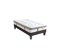 Ensemble REINA 2.0 90x190 cm - Matelas Ressorts ensachés + Sommier Bois