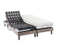 Deko Dream - Ensemble matelas + sommier électrique ERGO 9 Dreamzone - 2x80x200 cm, ressorts ensachés