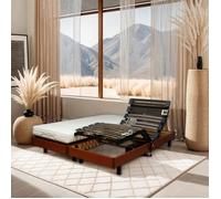 Ensemble Relaxation Matelas + Sommier 2x80x200cm Merida - Cerisier - 14 Cm