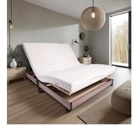Ensemble relaxation matelas + sommier électrique 140x190 - Mousse - Ferme - TALCA Fabrication française