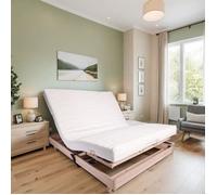 Ensemble relaxation matelas + sommier électrique 140x190cm - Mousse - Ferme - TALCA Fabrication française