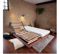 Ensemble relaxation matelas + sommiers électriques 2x80x200 - Mousse - Ferme - TALCA Fabrication française