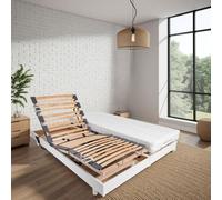 Ensemble relaxation matelas + sommiers électriques 2x90x200 - Mousse - Ferme - TALCA Fabrication française