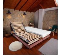 ensemble relaxation matelas + sommiers électriques 2x90x200 - mousse - ferme - talca fabrication française
