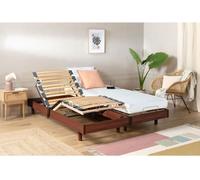 Ensemble relaxation TALCA matelas + sommiers électriquesReproduction cerisier 2x70x190 - Mousse - 14 cm - Ferme