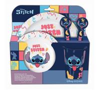 Set de 5 aliments pour bébés Disney Stitich, en plastique sans BPA, lavable et réutilisable, adapté au micro-ondes et au lave-vaisselle