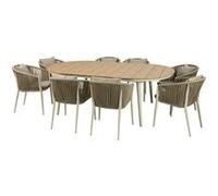 Ensemble repas alu Chay beige Marron