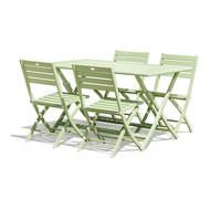Ensemble repas de jardin 4 places en aluminium