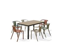 Ensemble table et fauteuils de jardin boston