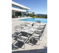 Ensemble repas de jardin 8 places - blanc
