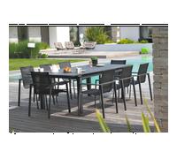Ensemble repas de jardin 8 places en aluminium
