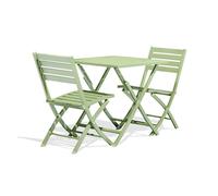 Ensemble repas de jardin 2 places en aluminiu