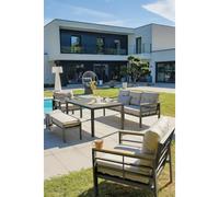 DCB Garden Ensemble repas de jardin CAYENNE 7 places aluminium Gris anthracite