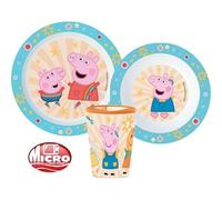 Ensemble Repas Pour Enfant "Peppa Pig" - Livré En Vrac - Sans Bpa Rose