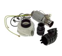 Ensemble résistance capot pompe de cyclage d'origine Lave-vaisselle (480131000096 481010518499 WHIRLPOOL BAUKNECHT IGNIS KITCHENAID LADEN IKEA)