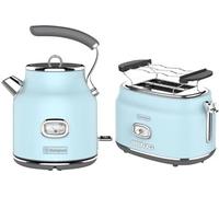 Ensemble petit déjeuner Westinghouse - Retro Serie - Grille pain 2 fentes- Bouilloire - Bleu
