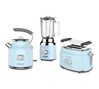 Ensemble Retro - Grille pain 2 fentes + Bouilloire 1,7 L - Blender - Bleu
