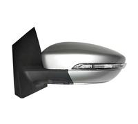 Ensemble Rétroviseur Latéral Porte D'aile Extérieure Voiture Pour Lifan X50 530 Rétroviseur Lentille En Verre Clignotant Lampe Rétroviseur Extérieur Complet(Argent,La gauche)