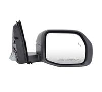 Ensemble Rétroviseur Porte Rétroviseur 5 Broches Pour Ford Pour Bronco Pour Sport 2020-2025, Feu D'angle Mort Noir Texturé, Rabattable Manuellement Extérieure Rétroviseur(Black right)